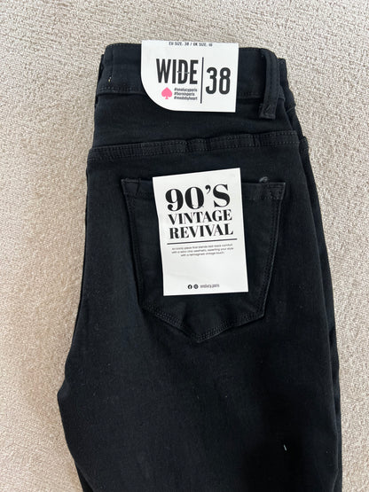 Taila Black Pearl Wide Leg Jeans