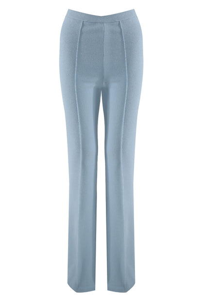Billie Blue Tailored High Waist Flare Trousers