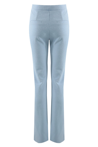Billie Blue Tailored High Waist Flare Trousers
